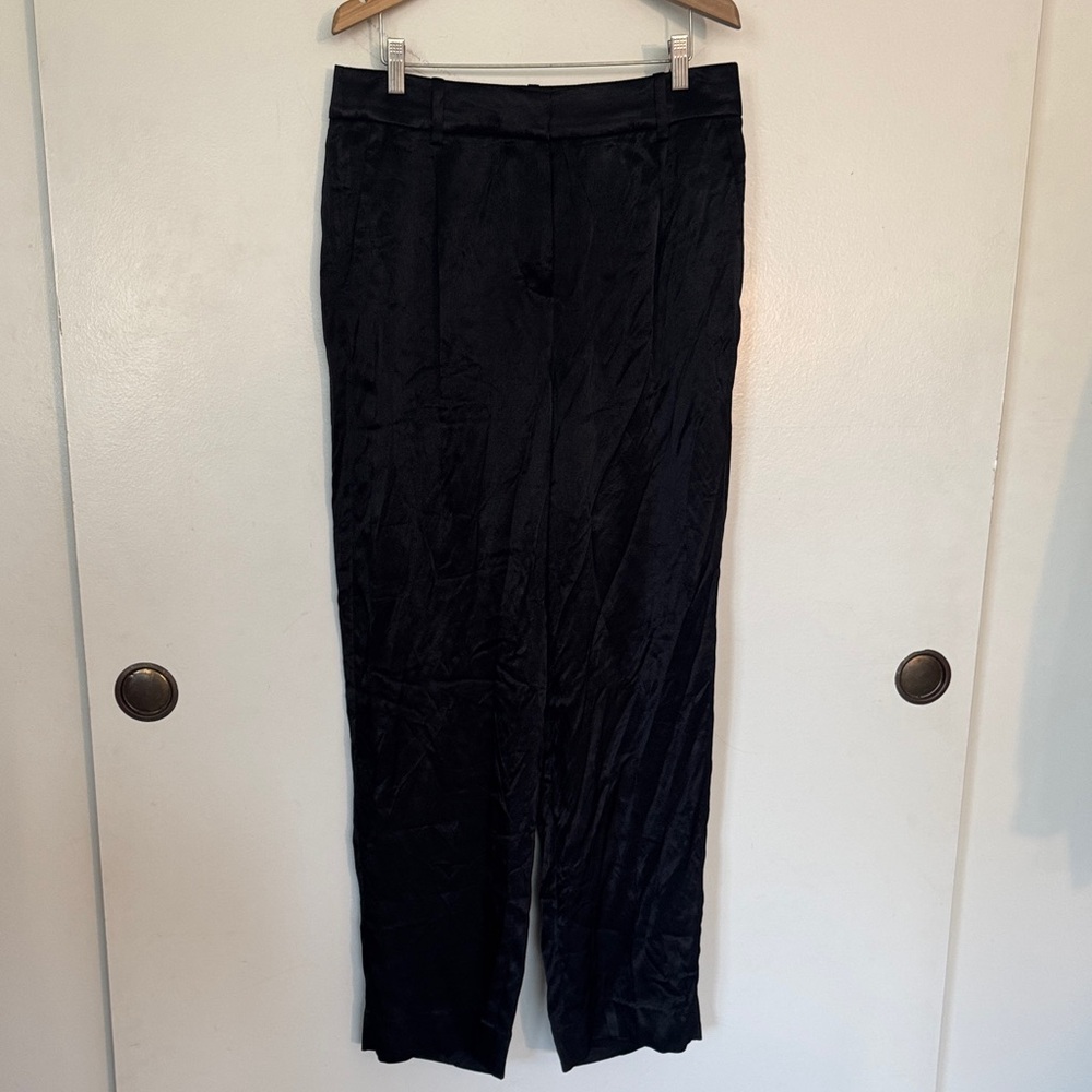 J. Crew High Rise Straight Leg Black Dress Pants